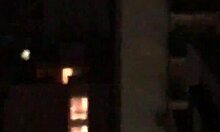 paid rent by fucking landlord while cuckold husband waits