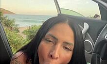 sexo arriscado paramos no meio da estrada e fudemos na praia