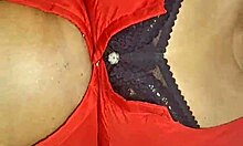 Busty asian woman relaxing
