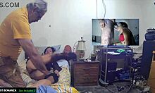 Unexpected moment with her tight pussy