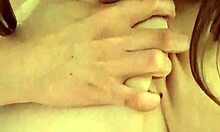 horny solo teen sucks natural tits fingers asshole and pussy