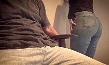 Office Tease Hotwife Jerks And Sucks Coworker