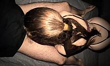 a beautiful natural girl bent over for daddy