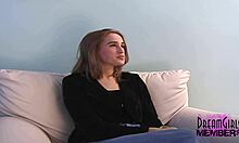 shy ginger hottie strips nude in first casting interview