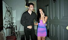 Small slender woman did not expect