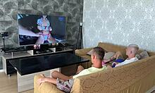 The maid gets passed around by boss and friends