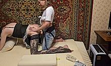 anastasia mistress fucks slave with strapon anal submission