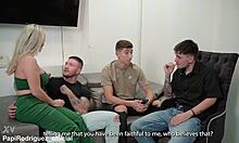 My girlfriend wants papers and we fuck her in a hardcore gangbang.