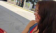 college babe cheats with rich guy in ferrari