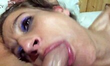 Skinny teen gets face fucked hard