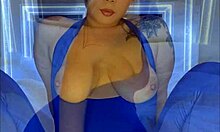 Asian cosplay chun li shows curvy body and sucks dick