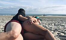 Crazy stranger fucks me in the ass at the beach