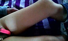 Lesbian amateur watches porn and masturbates