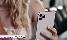 Nikki Sweets' bf stood her up, but stepsis Lilly Bell turns her weekend into pussy licking and face sitting fun with big ass and blonde tits.