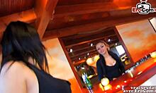 french skinny teen tries first porn