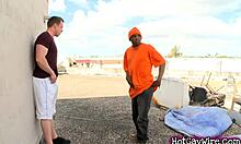 Black thug chats about getting his ass pounded hard by a big interracial cock.