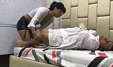 Nurse Assists Patients With Medical Exams