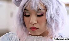 Petite Asian Teen Sucks Big Cock And Gets Fucked