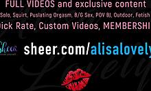 Alisa Lovely's blowjob video ignites your desire to suck cocks