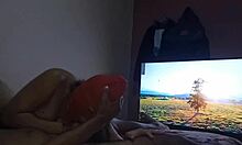 I folled my stepsister she gived me oral all night