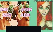 Goddess Lana dominates salty semen loving sissy in intense ride