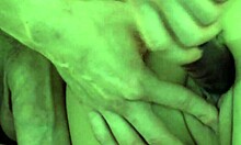 Ashley GETS FUCKED with big purple dildo