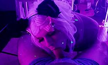 Blonde Teen Slobbers On Massive BBC Deepthroat