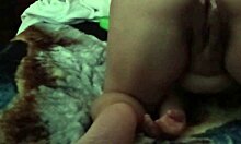 my wife playing alone at home