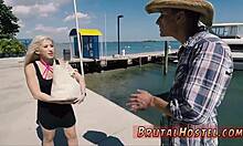 Doctor punishes big-breasted blond teen roughly