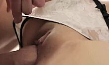 Undressed cute amateur teen sucks cock hardcore and sloppy!