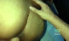 Impresionante doble penetración a joven mexicana Handrea y Handre. Dos vergas entran en un coñito pequeño.