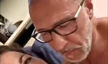 Mature amateur records bull cumming in her mouth during homemade blowjob