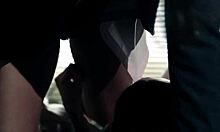 Lesbian Secretary Licks Busty Teen Pussy!