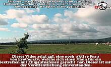 skinny german teen 18+ with tiny tits dares to try outdoor sex