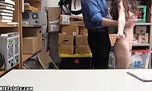 hey, teen suspect with big boobs riding cop's cock for freedom