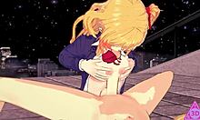 oshi no ko hoshino ruby, wanna see me suck and stroke till i get that hot cumshot in uncensored hentai gameplay?