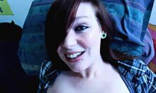 Stripping hardcore creampie cumshot with natural tits and anal