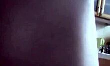 Russian brunette in stockings exposes nude pussy close-up