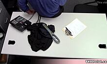 Cute Blonde Shoplifter Faces Strip Search and Rough Quickie