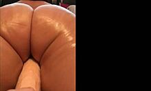 Amateur Lesbians Ride Dildo Hard!