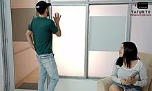 Deep throat creampie oral with my stepson's dick - part 1!