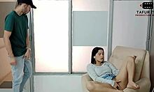 Deep throat creampie oral with my stepson's dick - part 1!