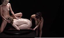 Belt spanking in a wild teen threesome turns rough. I should've stayed put!