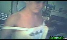 Watch this cute teen 18+ on webcam showing her tits and having sex!