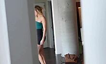 Hard cock teases sexy stepsis Avalon Heart in homemade blowjob