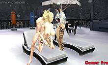 Naruto dominates Ino and Haku in wild anal trio