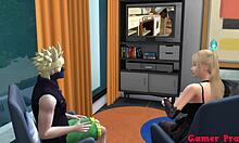 Anime Misa Amena gets horny watching Naruto, then beds him to fuck like Hinata.