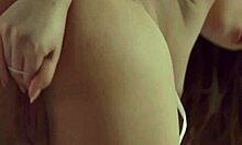 She rubs her wet pussy and moans