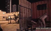 blonde teen dominated in locker room by amateur