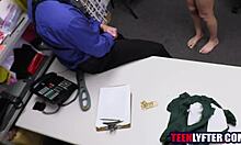 Teen shoplifter intensely fucked for stealing on st. patrick's day